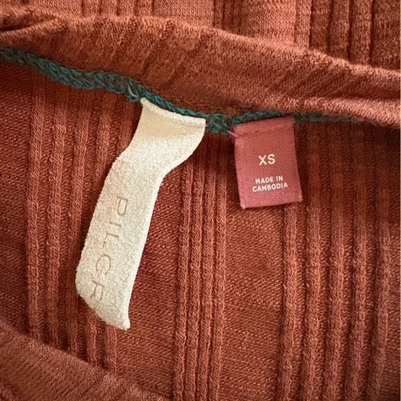 Pilcro Anthropologie Tank XS Ribbed High Neck - Picture 2 of 5